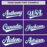 Custom Purple Graffiti Pattern Personalized Multicolored Flames Print Authentic Baseball Jersey