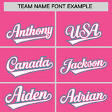 Custom Pink Graffiti Pattern Personalized Multicolored Flames Print Authentic Baseball Jersey