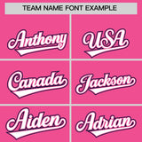 Custom Pink Graffiti Pattern Personalized Multicolored Flames Print Authentic Baseball Jersey