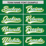 Custom Kelly Green Graffiti Pattern Personalized Multicolored Flames Print Authentic Baseball Jersey