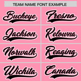 Custom Light Pink Graffiti Pattern Personalized Multicolored Flames Print Authentic Baseball Jersey