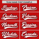 Custom Red Graffiti Pattern Personalized Multicolored Flames Print Authentic Baseball Jersey