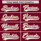Custom Crimson Graffiti Pattern Personalized Multicolored Flames Print Authentic Baseball Jersey