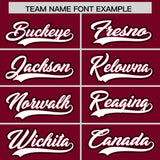 Custom Crimson Graffiti Pattern Personalized Multicolored Flames Print Authentic Baseball Jersey
