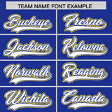 Custom Royal Graffiti Pattern Personalized Multicolored Flames Print Authentic Baseball Jersey