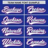 Custom Royal Graffiti Pattern Personalized Multicolored Flames Print Authentic Baseball Jersey