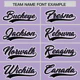 Custom Light Purple Graffiti Pattern Personalized Multicolored Flames Print Authentic Baseball Jersey