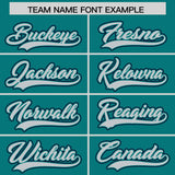Custom Aqua Graffiti Pattern Personalized Multicolored Flames Print Authentic Baseball Jersey
