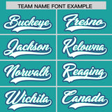 Custom Aqua Graffiti Pattern Personalized Multicolored Flames Print Authentic Baseball Jersey