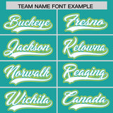 Custom Aqua Graffiti Pattern Personalized Multicolored Flames Print Authentic Baseball Jersey