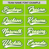 Custom Neon Green Graffiti Pattern Personalized Multicolored Flames Print Authentic Baseball Jersey