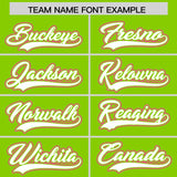 Custom Neon Green Graffiti Pattern Personalized Multicolored Flames Print Authentic Baseball Jersey
