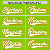 Custom Neon Green Graffiti Pattern Personalized Multicolored Flames Print Authentic Baseball Jersey