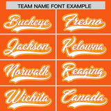 Custom Orange Graffiti Pattern Personalized Multicolored Flames Print Authentic Baseball Jersey