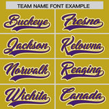 Custom Old Gold Graffiti Pattern Personalized Multicolored Flames Print Authentic Baseball Jersey