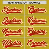 Custom Old Gold Graffiti Pattern Personalized Multicolored Flames Print Authentic Baseball Jersey