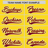 Custom Gold Graffiti Pattern Personalized Multicolored Flames Print Authentic Baseball Jersey