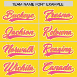 Custom Gold Graffiti Pattern Personalized Multicolored Flames Print Authentic Baseball Jersey