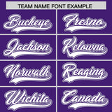 Custom Purple Graffiti Pattern Personalized Multicolored Flames Print Authentic Baseball Jersey