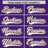 Custom Purple Graffiti Pattern Personalized Multicolored Flames Print Authentic Baseball Jersey