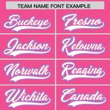 Custom Pink Graffiti Pattern Personalized Multicolored Flames Print Authentic Baseball Jersey