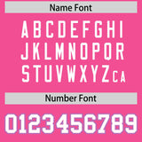 Custom Pink Graffiti Pattern Personalized Multicolored Flames Print Authentic Baseball Jersey