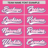 Custom Pink Graffiti Pattern Personalized Multicolored Flames Print Authentic Baseball Jersey