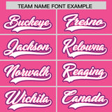 Custom Pink Graffiti Pattern Personalized Multicolored Flames Print Authentic Baseball Jersey
