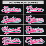 Custom Black Graffiti Pattern Personalized Multicolored Flames Print Authentic Baseball Jersey