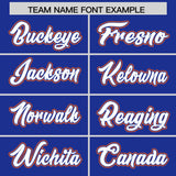 Custom Royal Graffiti Pattern Personalized Multicolored Flames Print Authentic Baseball Jersey