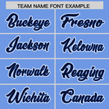 Custom Light Blue Graffiti Pattern Personalized Multicolored Flames Print Authentic Baseball Jersey