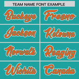 Custom Aqua Graffiti Pattern Personalized Multicolored Flames Print Authentic Baseball Jersey