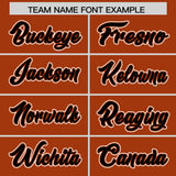 Custom Texas Orange Graffiti Pattern Personalized Multicolored Flames Print Authentic Baseball Jersey