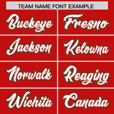Custom Red Graffiti Pattern Personalized Multicolored Flames Print Authentic Baseball Jersey