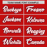Custom Red Graffiti Pattern Personalized Multicolored Flames Print Authentic Baseball Jersey