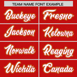Custom Red Graffiti Pattern Personalized Multicolored Flames Print Authentic Baseball Jersey