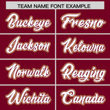 Custom Crimson Graffiti Pattern Personalized Multicolored Flames Print Authentic Baseball Jersey