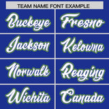 Custom Royal Graffiti Pattern Personalized Multicolored Flames Print Authentic Baseball Jersey