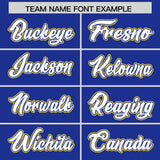 Custom Royal Graffiti Pattern Personalized Multicolored Flames Print Authentic Baseball Jersey