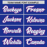 Custom Royal Graffiti Pattern Personalized Multicolored Flames Print Authentic Baseball Jersey