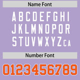 Custom Light Purple Graffiti Pattern Personalized Multicolored Flames Print Authentic Baseball Jersey