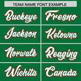 Custom Kelly Green Graffiti Pattern Personalized Multicolored Flames Print Authentic Baseball Jersey