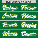 Custom Kelly Green Graffiti Pattern Personalized Multicolored Flames Print Authentic Baseball Jersey