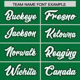 Custom Kelly Green Graffiti Pattern Personalized Multicolored Flames Print Authentic Baseball Jersey