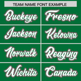 Custom Kelly Green Graffiti Pattern Personalized Multicolored Flames Print Authentic Baseball Jersey