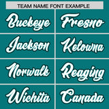Custom Aqua Graffiti Pattern Personalized Multicolored Flames Print Authentic Baseball Jersey