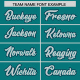 Custom Aqua Graffiti Pattern Personalized Multicolored Flames Print Authentic Baseball Jersey