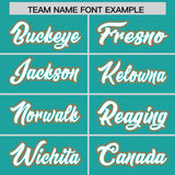 Custom Aqua Graffiti Pattern Personalized Multicolored Flames Print Authentic Baseball Jersey