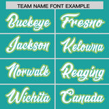 Custom Aqua Graffiti Pattern Personalized Multicolored Flames Print Authentic Baseball Jersey