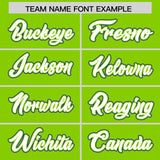 Custom Neon Green Graffiti Pattern Personalized Multicolored Flames Print Authentic Baseball Jersey
